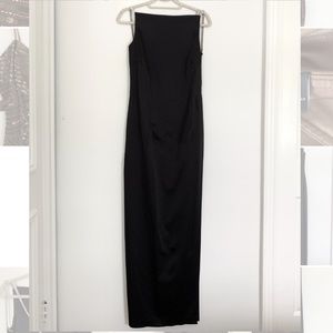 Halston Backless Gown with Crystal Straps